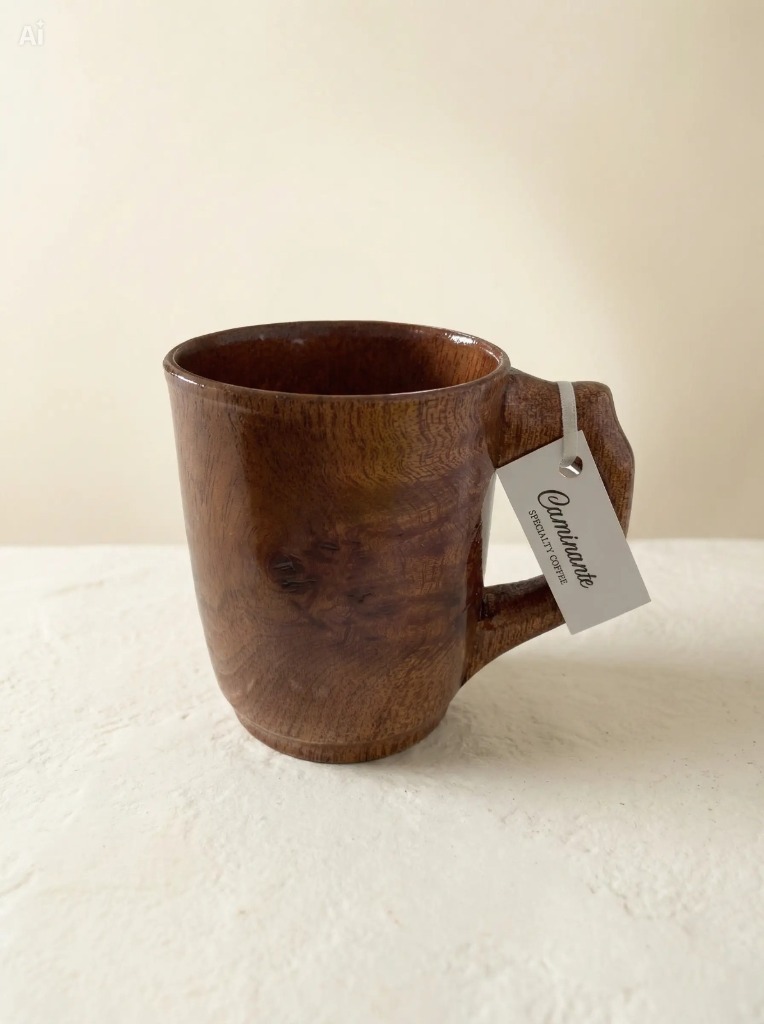 Mug Madera de Cedro